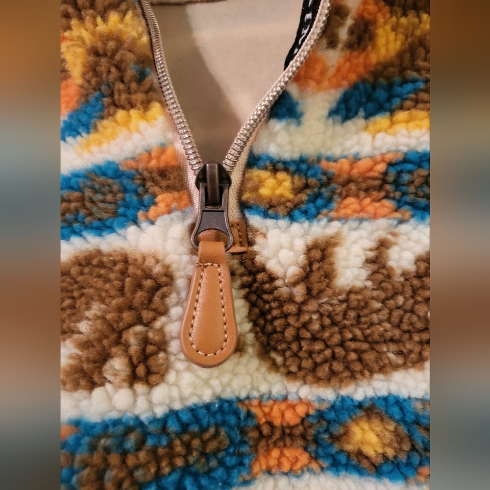 Simply Southern Quater Zip Front Sherpa Pullover - Picture 3 of 7